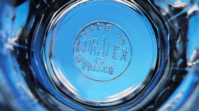 fond d'un verre Duralex